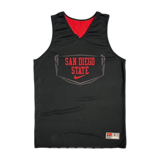 Team Issued San Diego State Aztecs Basketball Practice Reversible Nike Jersey - L