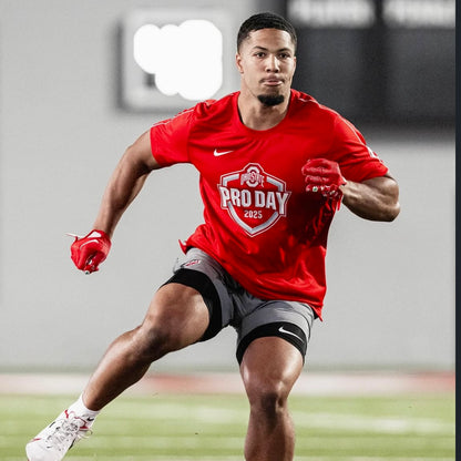 Ohio State Buckeyes 2025 NFL Pro Day #0 Cody Simon Issued Shirt - L