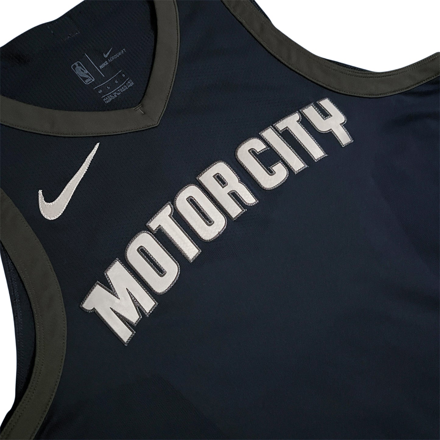 2017/18 Team Issued Detroit Pistons Motor City Edition Jersey - 48/L