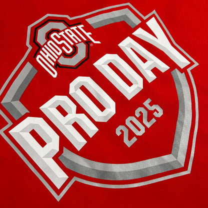 Ohio State Buckeyes 2025 NFL Pro Day #0 Cody Simon Issued Shirt - L