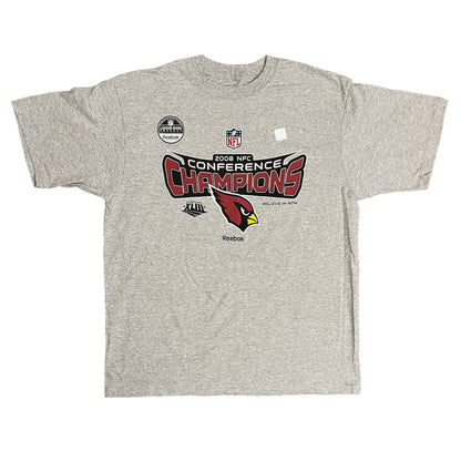 Arizona Cardinals 2008 NFC Champs Official Locker Room Shirt - L