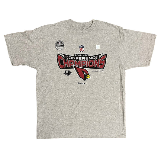 NEW Arizona Cardinals 2008 NFC Champs Official Locker Room Shirt - L
