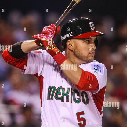 Team Issued 2017 Mexico WBC #5 Laird 3/4 Sleeve Shirt - XL