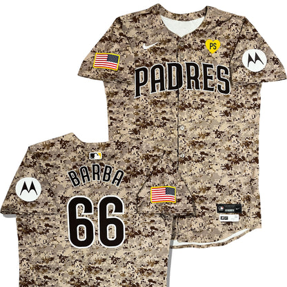 Team Issued San Diego Padres 2024 Military Appreciation Jersey - 46