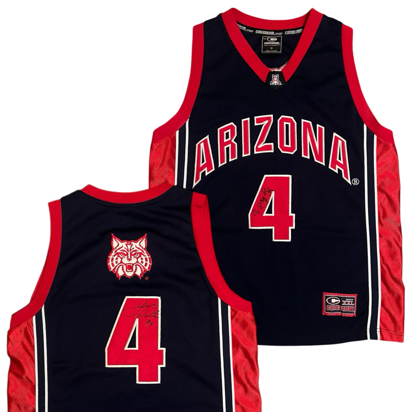 Signed Arizona Wildcats Basketball Luke Walton & Richard Jefferson Jersey - M