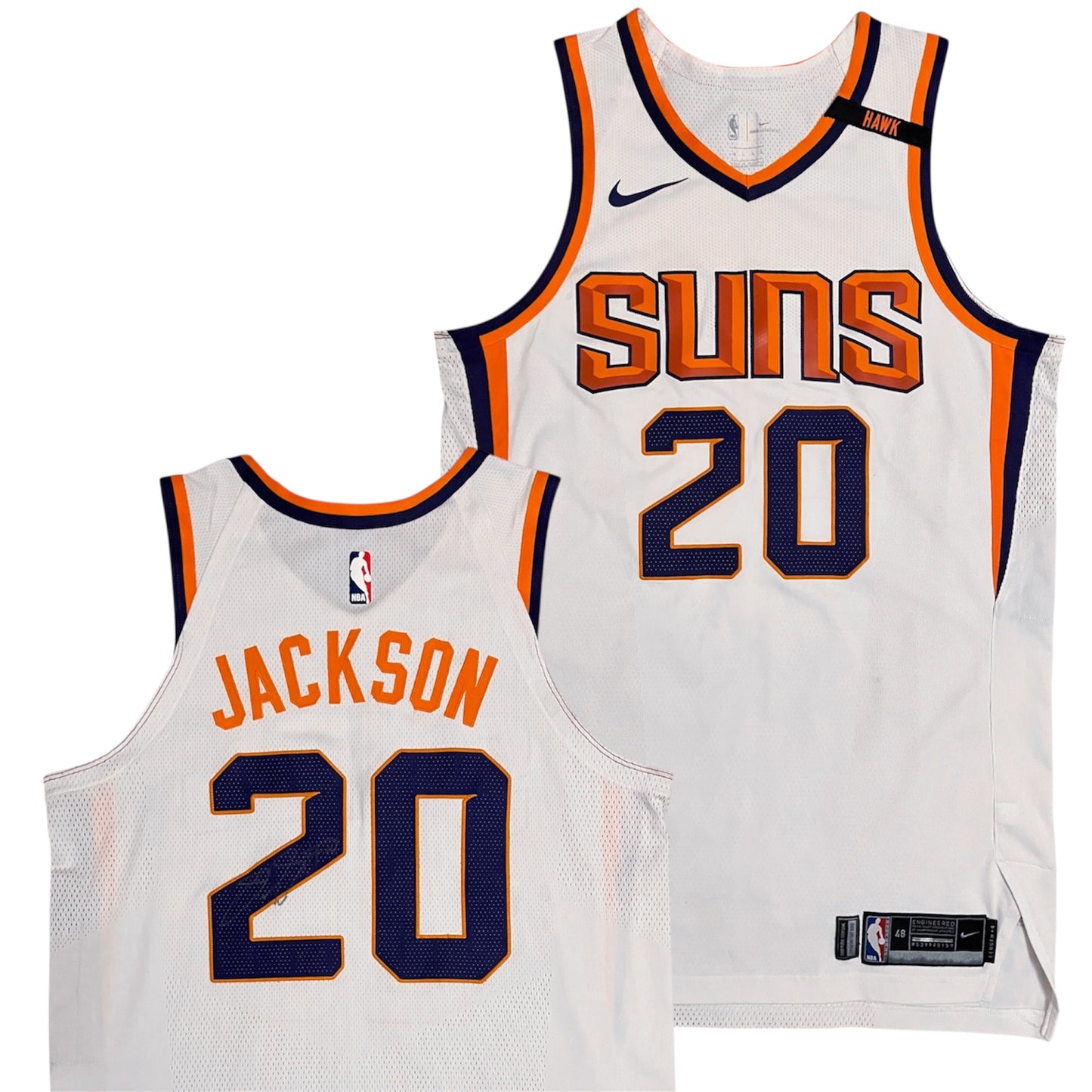 Signed 2017 Team Issued Phoenix Suns Josh Jackson Rookie Year Game Jersey - 48 +4” L