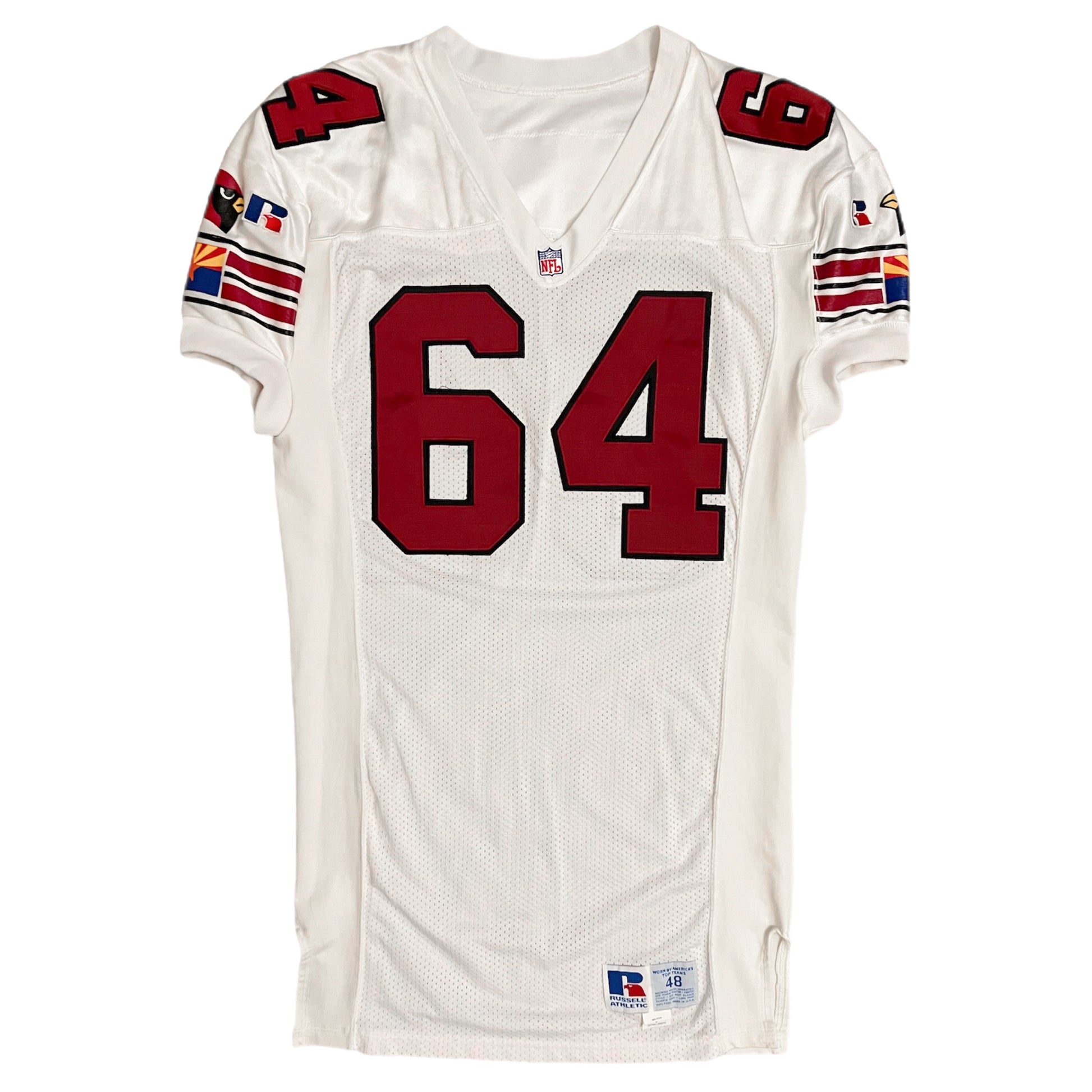 1994 Arizona Cardinals Team Issued Home NFL Jersey 48 – Hess Ellis