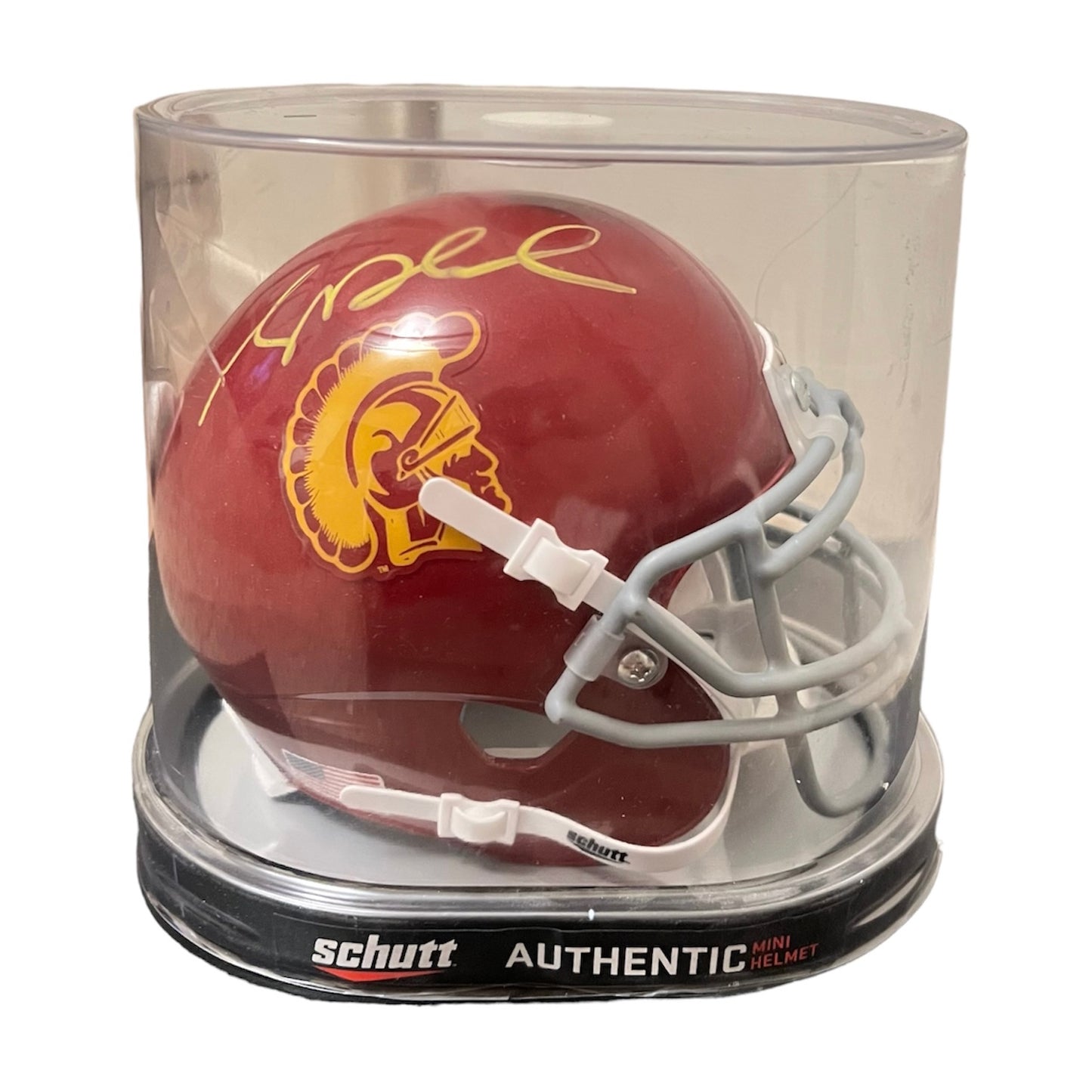 Signed Sam Darnold USC Mini Helmet with Beckett COA