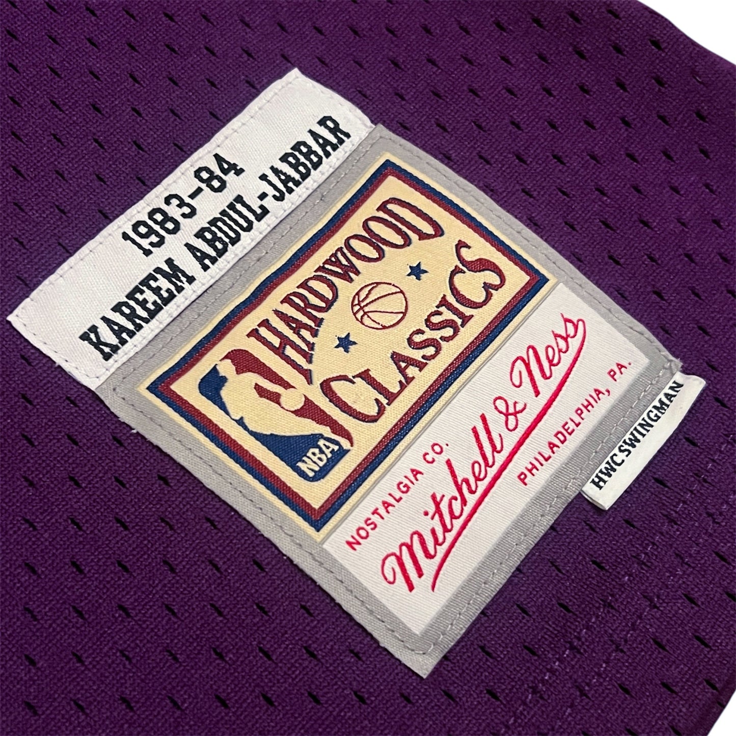 Kareem Abdul-Jabbar Los Angeles Lakers HWC Jersey - L
