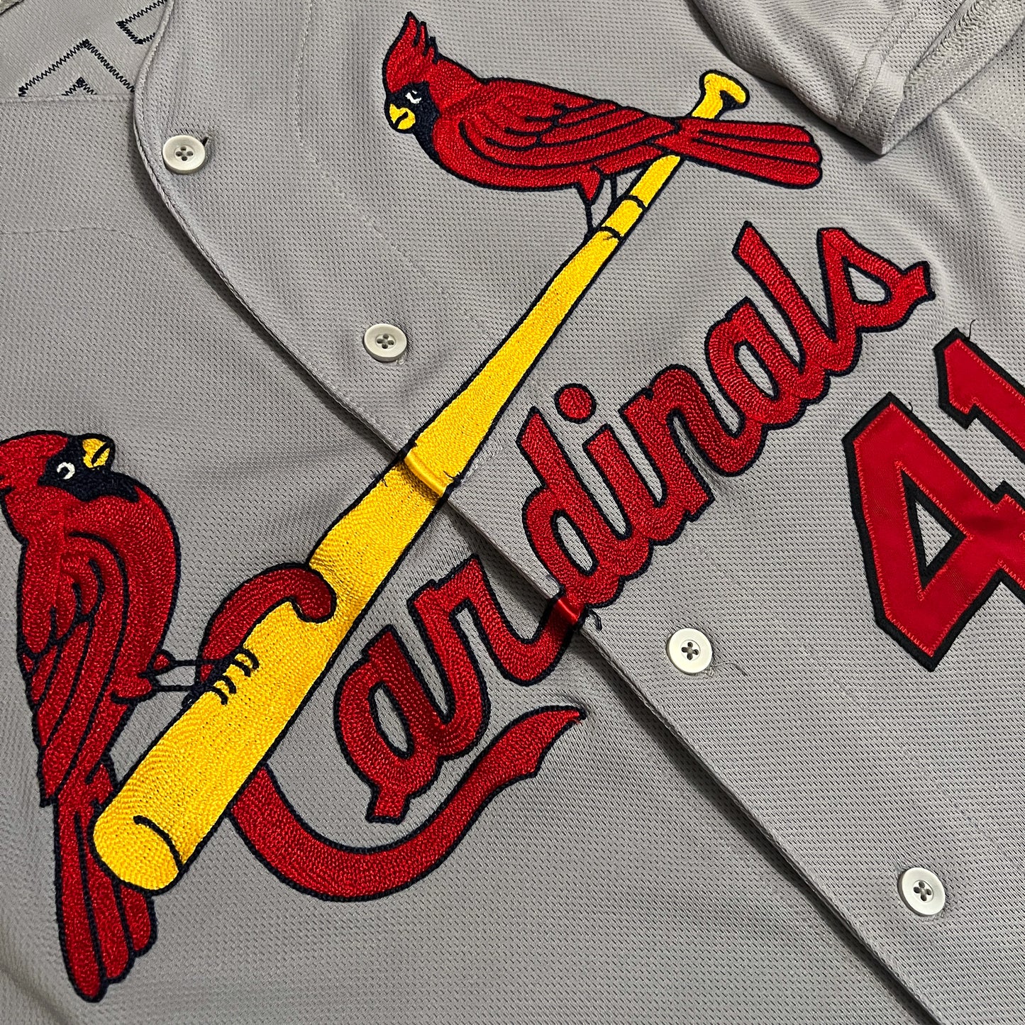 Team Issued 2013 St. Louis Cardinals Brock Peterson Jersey - 48