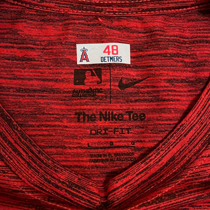 Team Issued Los Angeles Angels Reid Detmers #48 Training Shirt - L