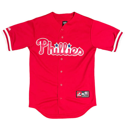 Philadelphia Phillies Alternate Red Majestic Jersey - S