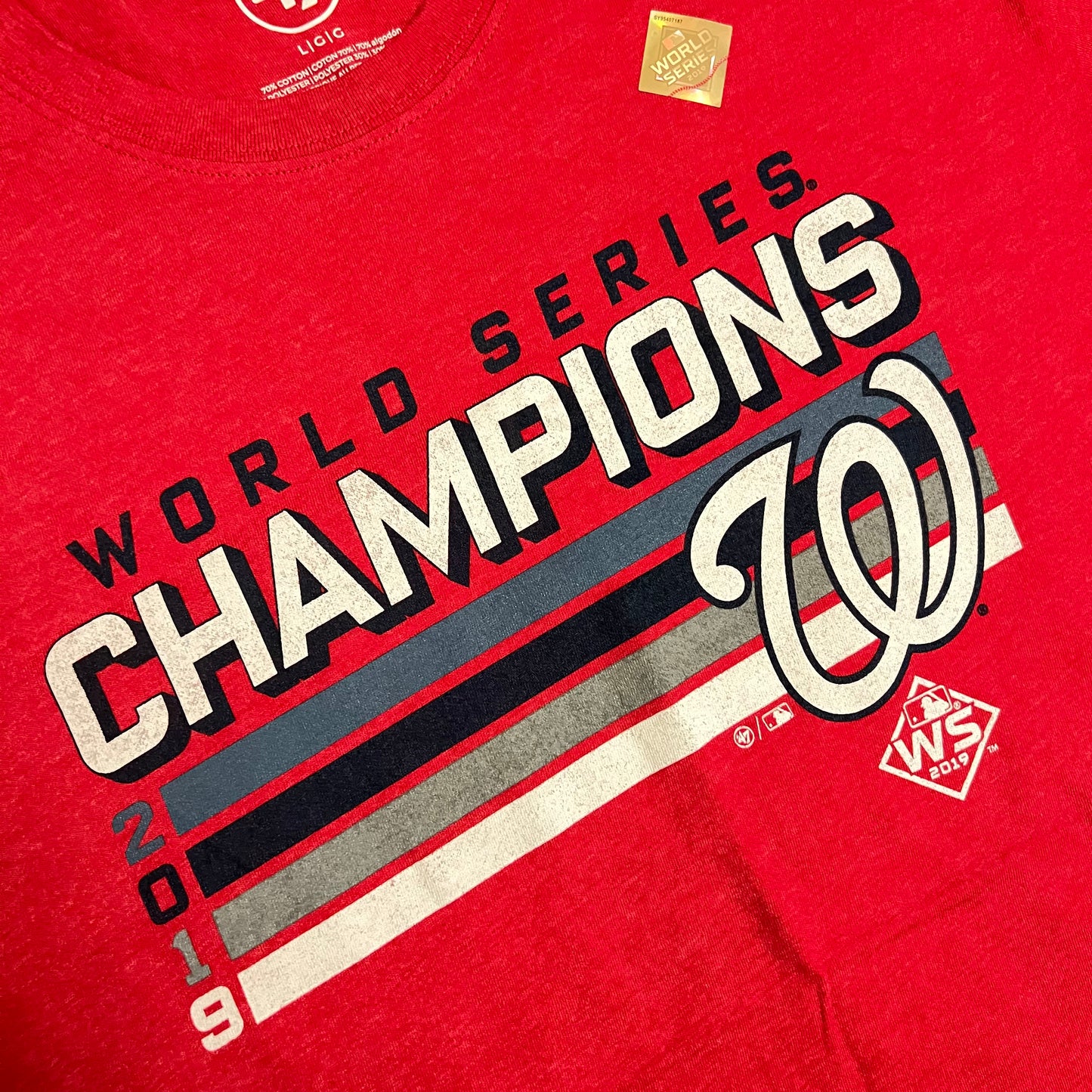 2019 Washington Nationals World Series Champions Shirt - L