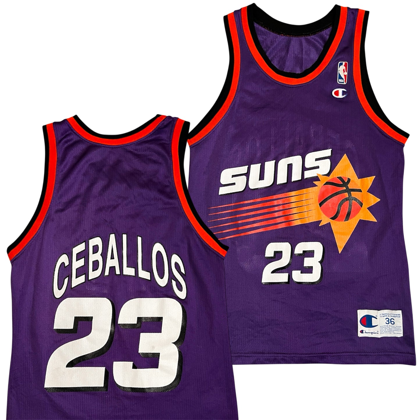 Vintage Phoenix Suns Cedric Ceballos Jersey - 36