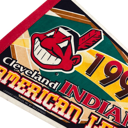 Vintage 1997 AL Champs Cleveland Guardians Pennant