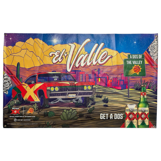 Large Phoenix Suns El Valle Dos Equis 62” x 38” Advertisement Banner