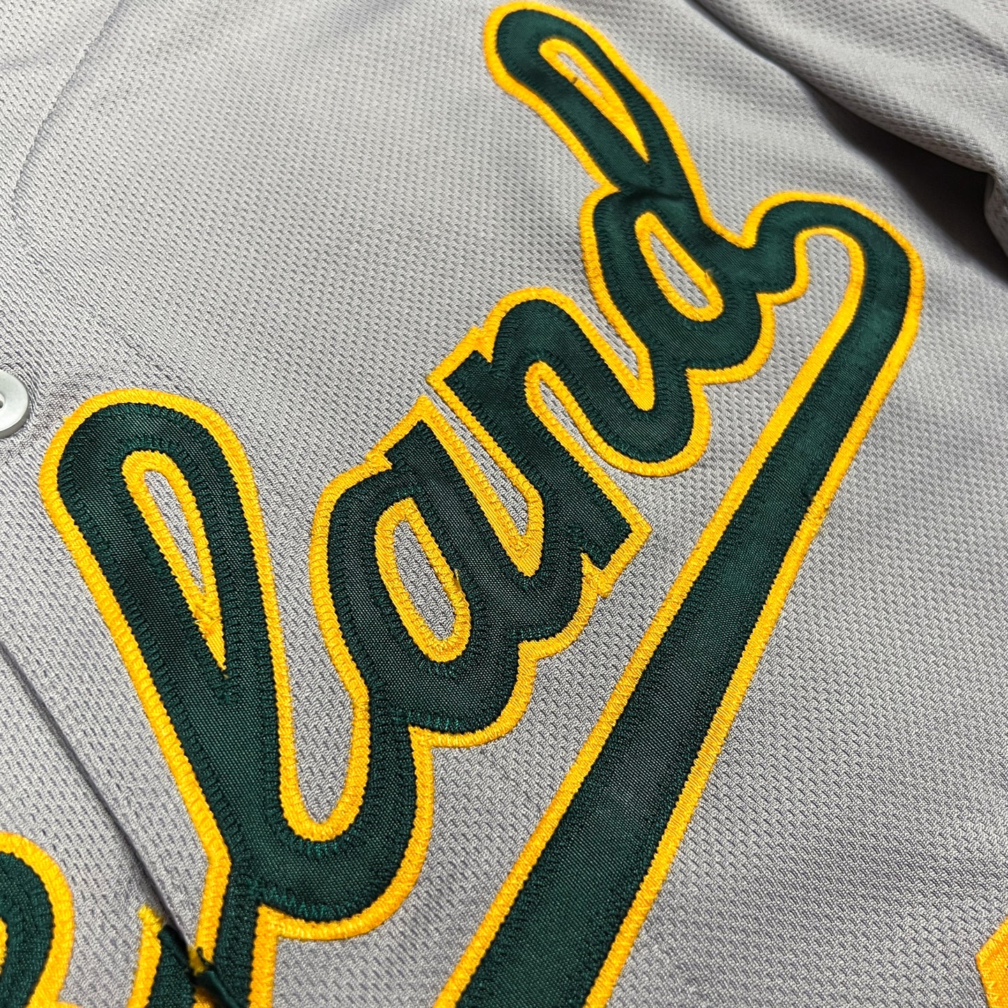 Team Issued Oakland Athletics Road Jersey - 48/XL