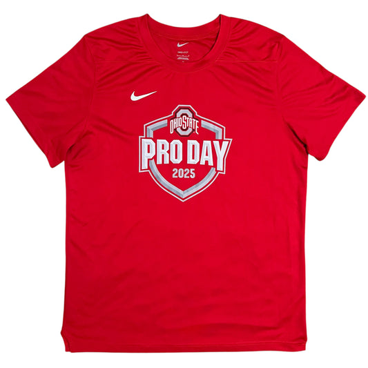 Ohio State Buckeyes 2025 NFL Pro Day #0 Cody Simon Issued Shirt - L