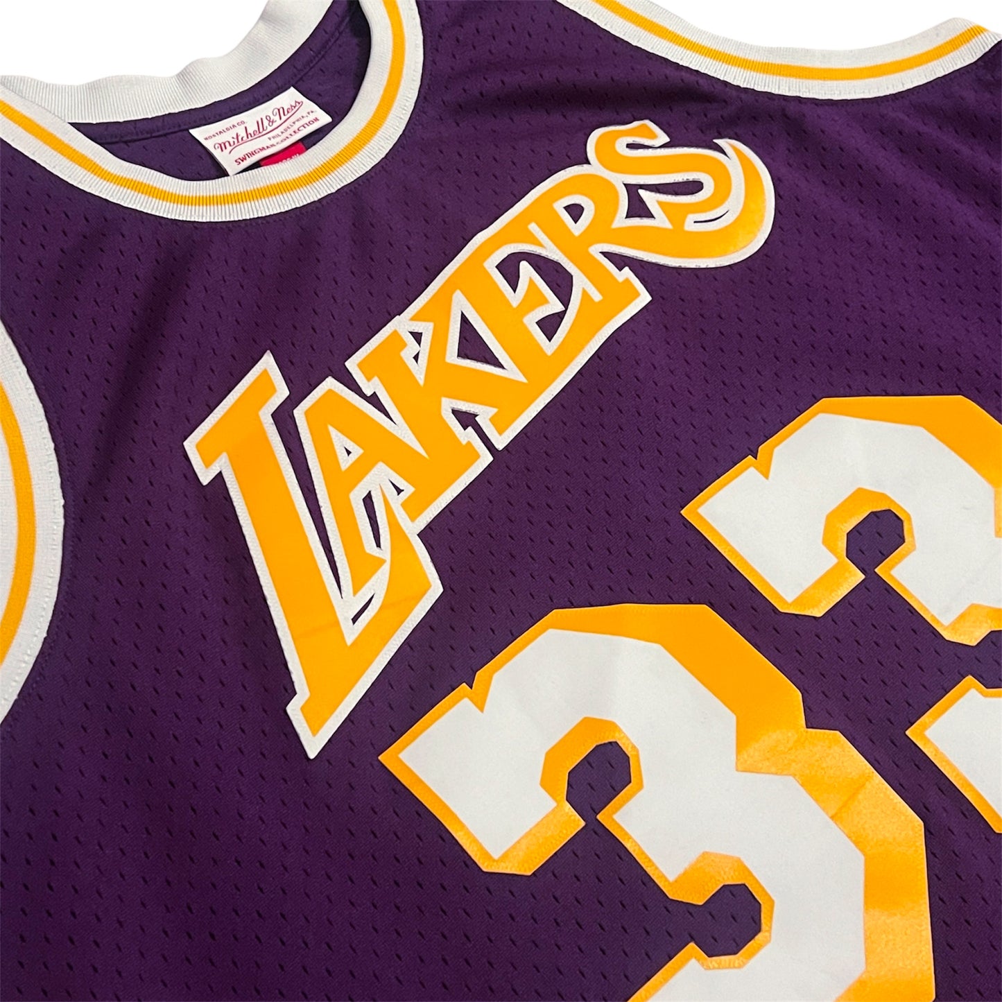 Kareem Abdul-Jabbar Los Angeles Lakers HWC Jersey - L