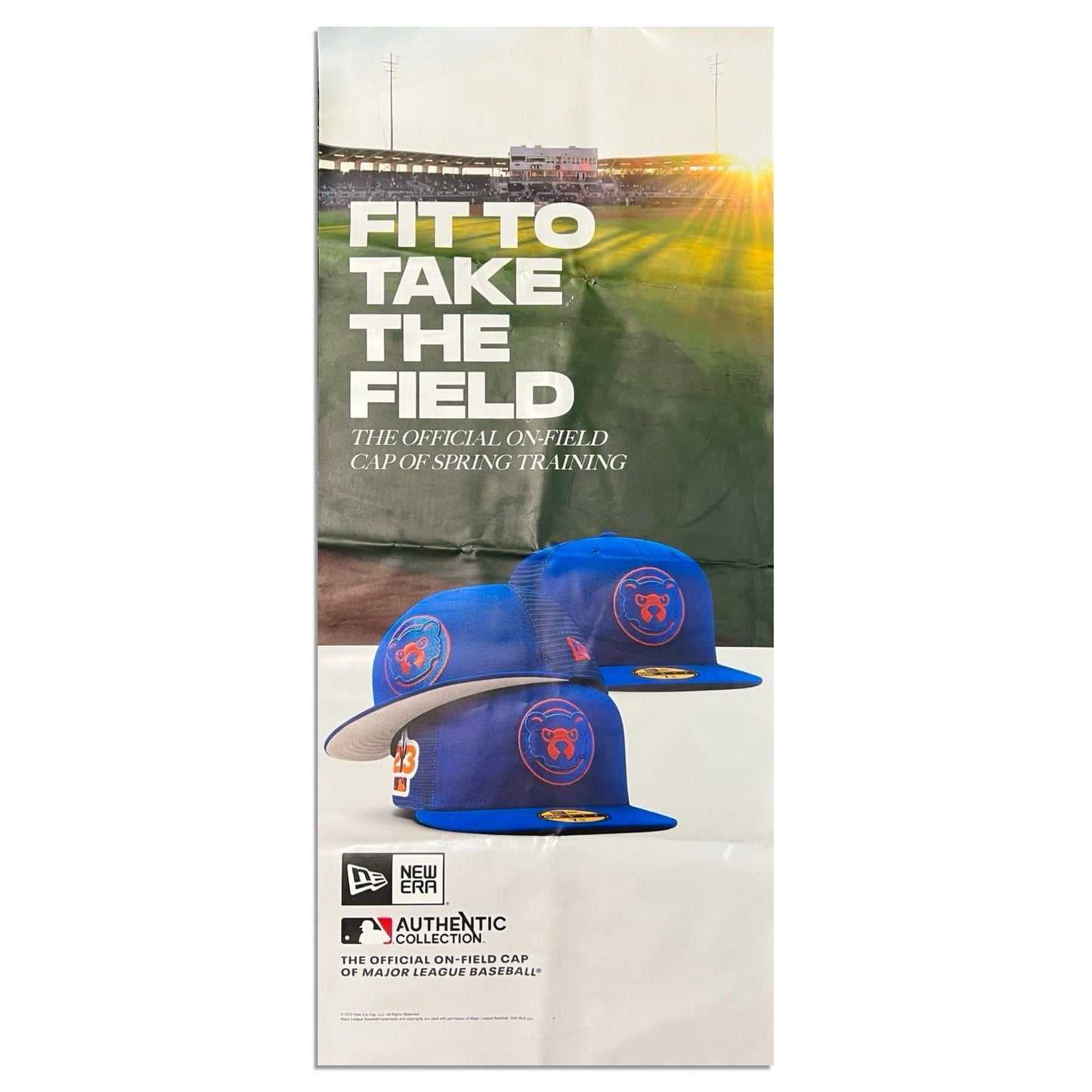 Chicago Cubs 2023 Spring Training New Era Advertisement Banner