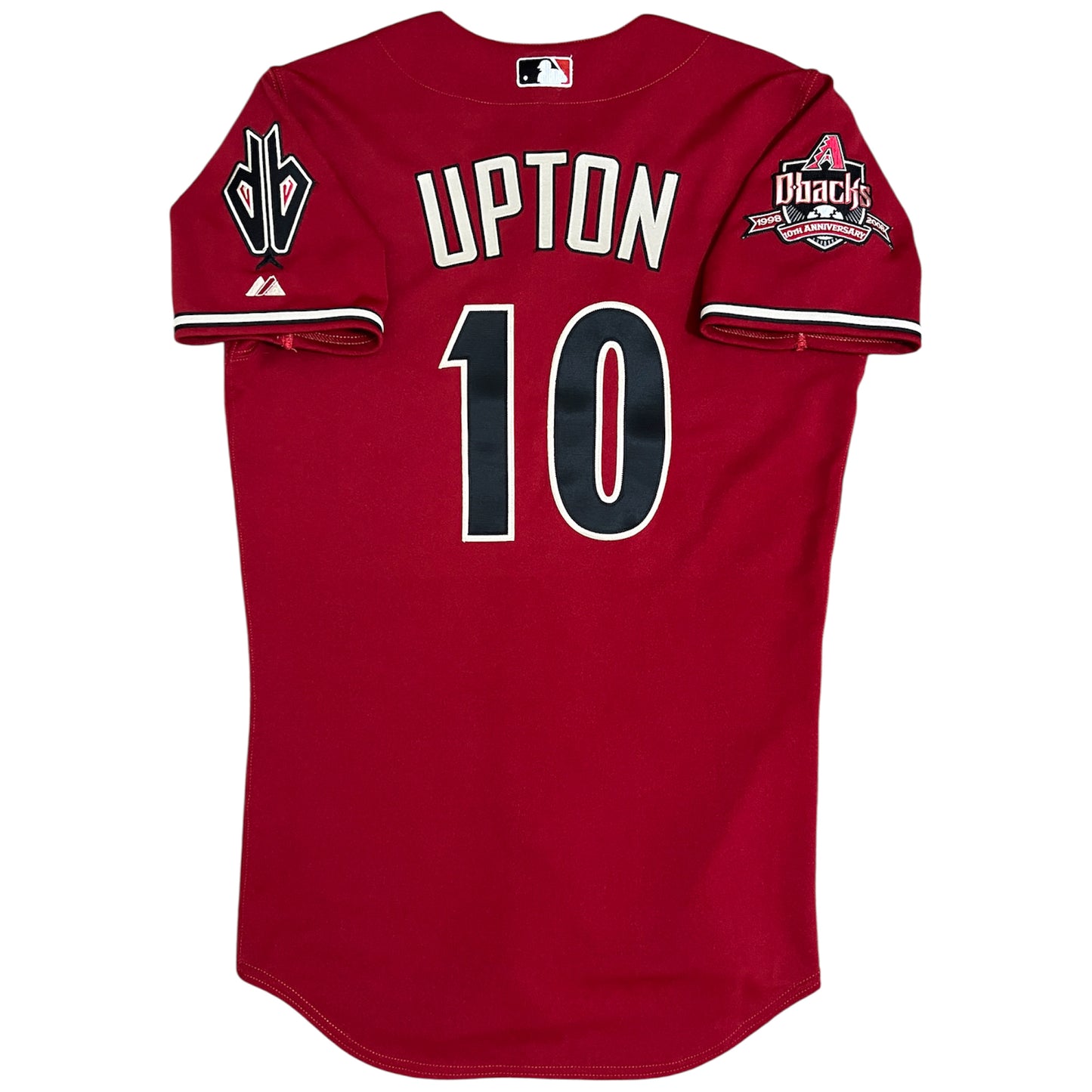 Authentic 2008 Arizona Diamondbacks Justin Upton 10th Anniversary Jersey - 40/S