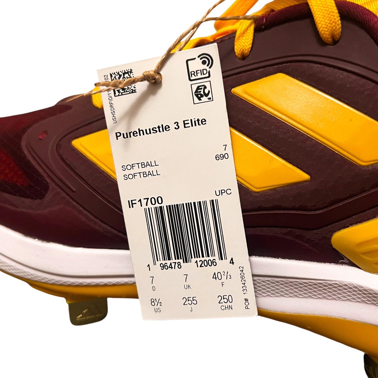 Team Issued Arizona State Sun Devils Softball Purehustle Elite Cleats - W8.5