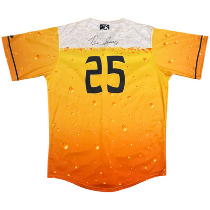 Signed Game Used 2017 Asheville Tourists Brian Serven MiLB Jersey - 48/L
