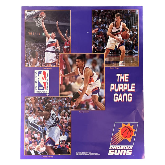 Vintage Phoenix Suns The Purple Gang NBA 16x20 Poster