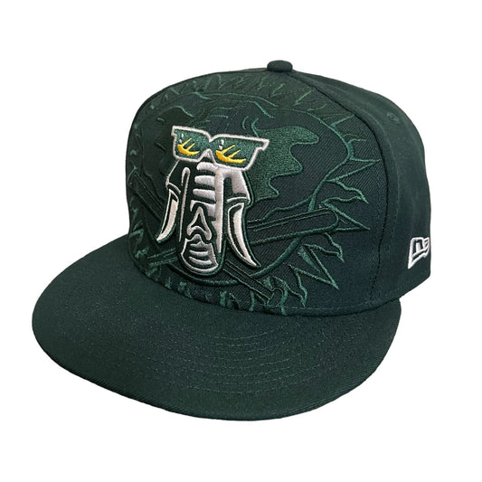 Oakland A’s Stomper Logo New Era Fitted Hat - 7 5/8