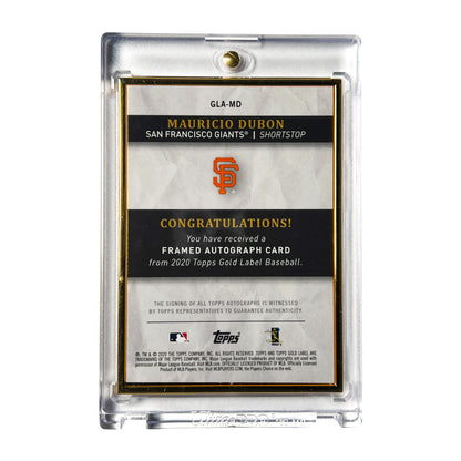 Mauricio Dubon San Francisco Giants Topps Gold Leaf Auto RC