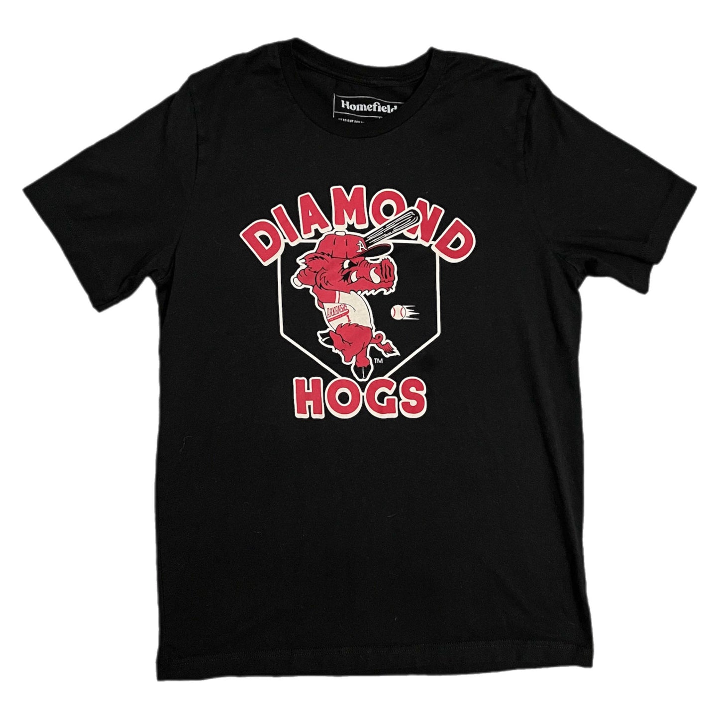 Arkansas Razorbacks Baseball Diamond Hogs Shirt - L
