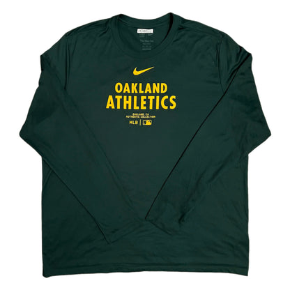 Oakland A’s Team Issued Long Sleeve Training Shirt - 2XL