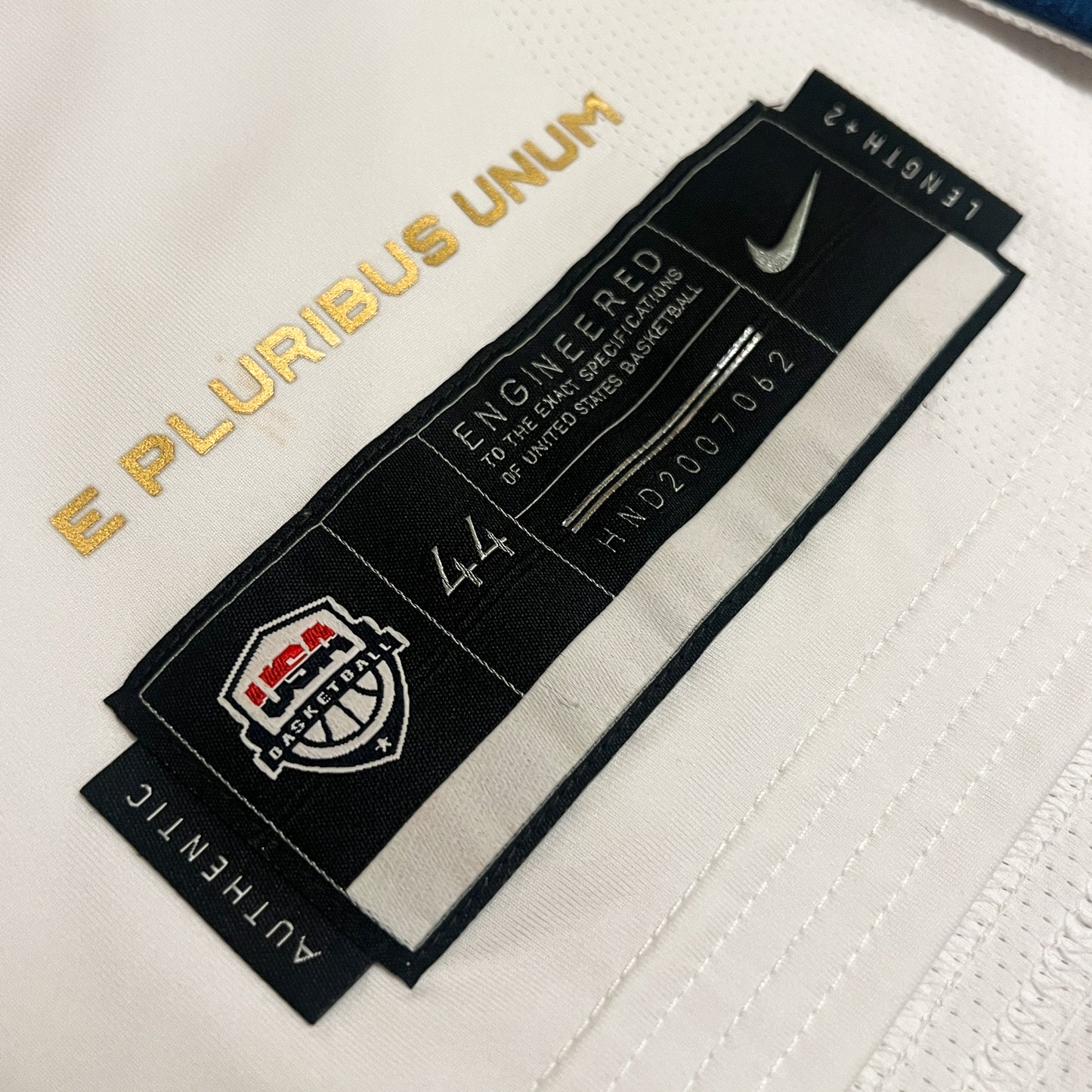 Authentic 2020 Team USA Basketball Olympics Jersey - 44/M
