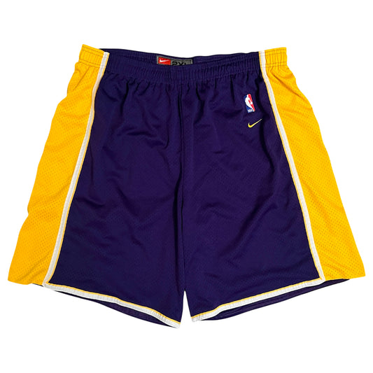 Vintage Los Angeles Lakers On-Court Nike Shorts - 2XL