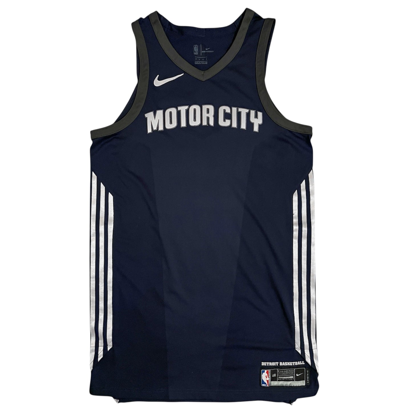 2017/18 Team Issued Detroit Pistons Motor City Edition Jersey - 48/L