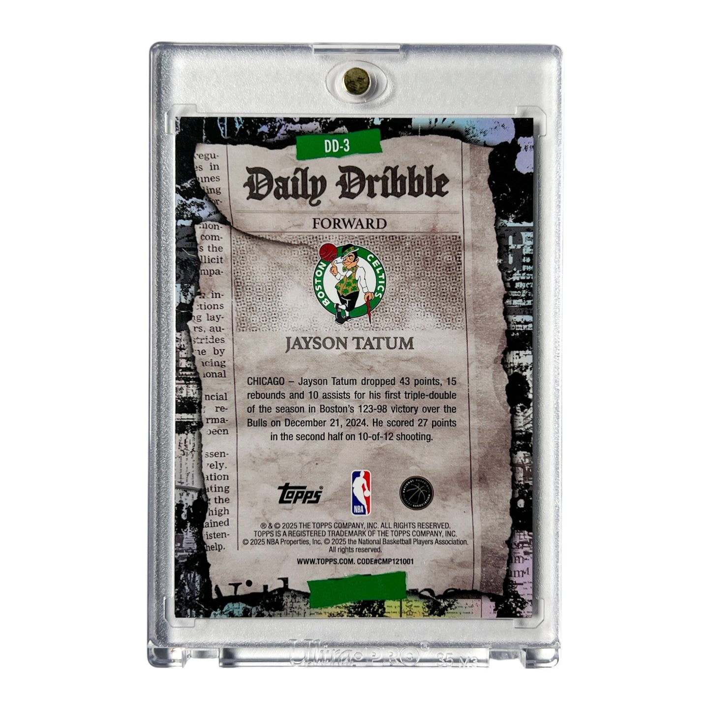 Jayson Tatum Boston Celtics 2025 Topps Daily Dribble