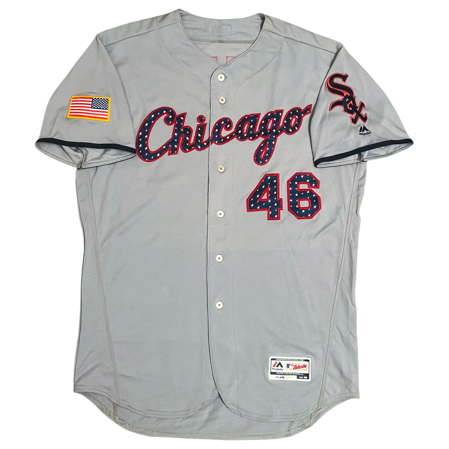 2018 Team Issued Chicago White Sox 4th of July Jersey - 48/XL