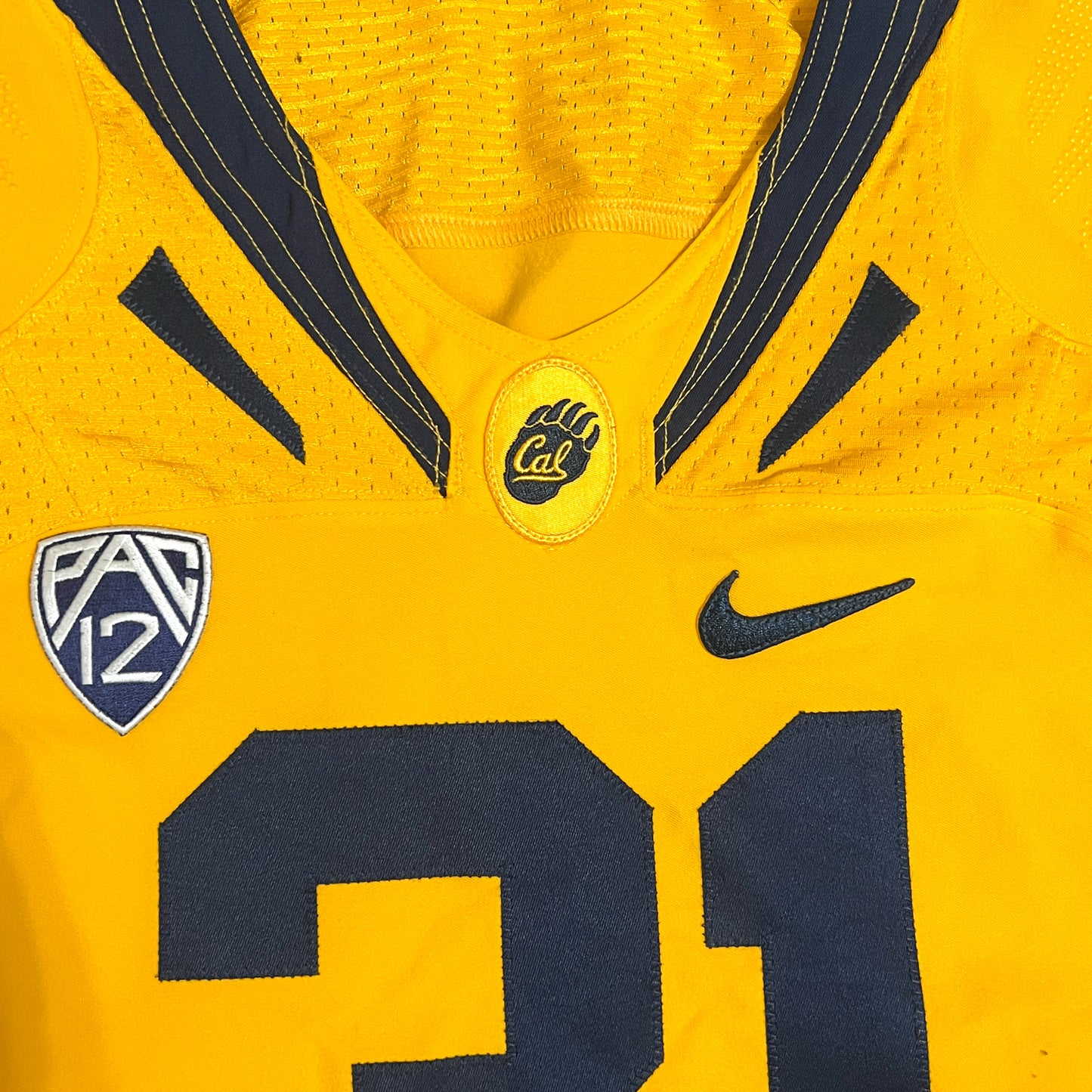 Team Issued California Golden Bears Game Jersey - 44