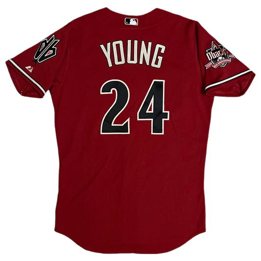 Authentic Chris Young Arizona Diamondbacks 10th Anniversary Jersey - 44/L