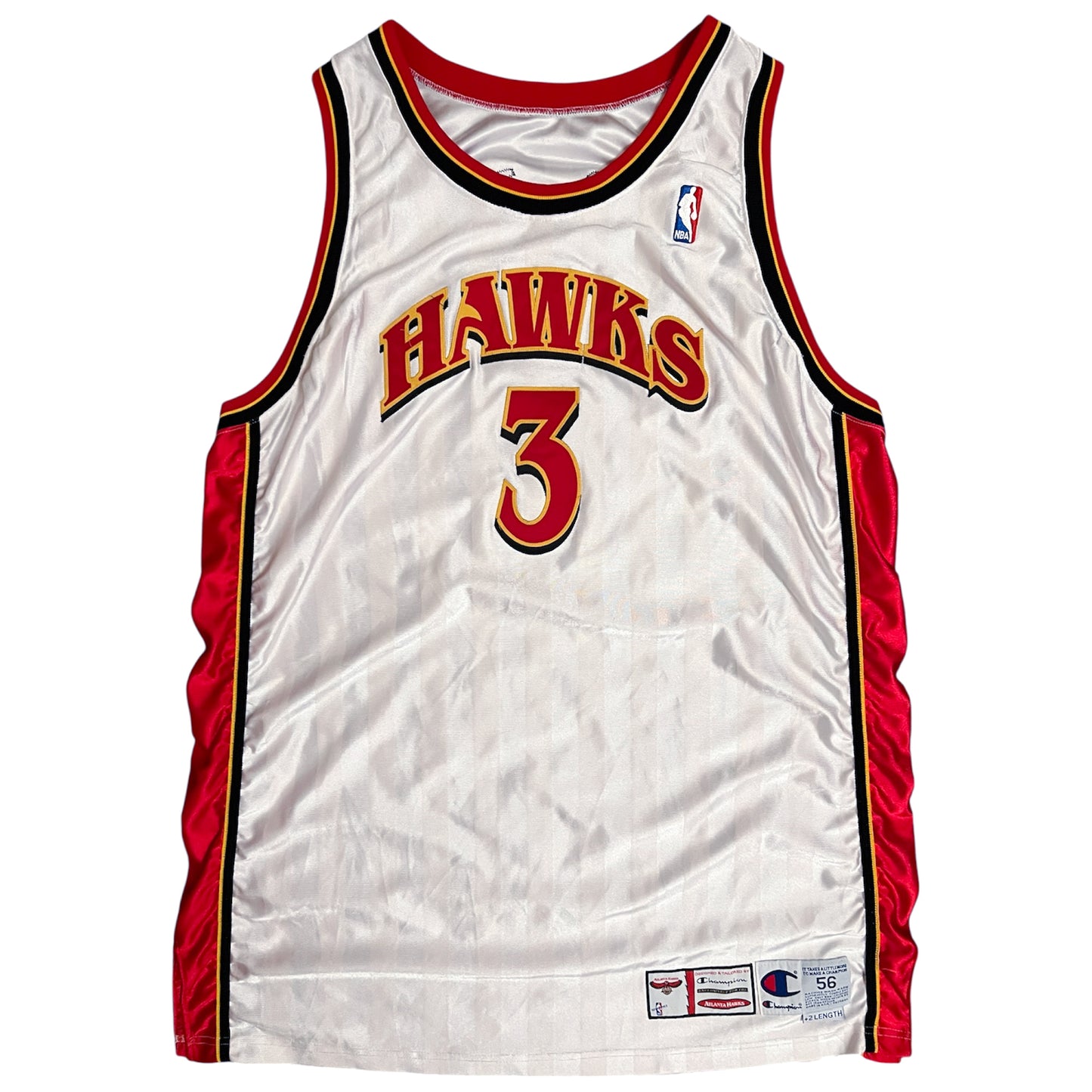 Authentic Atlanta Hawks Shareef Abdur-Rahim Pro Cut Jersey - 56