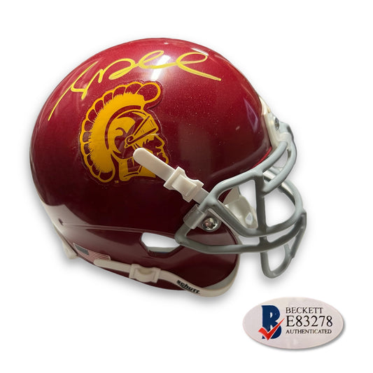 Signed Sam Darnold USC Mini Helmet with Beckett COA