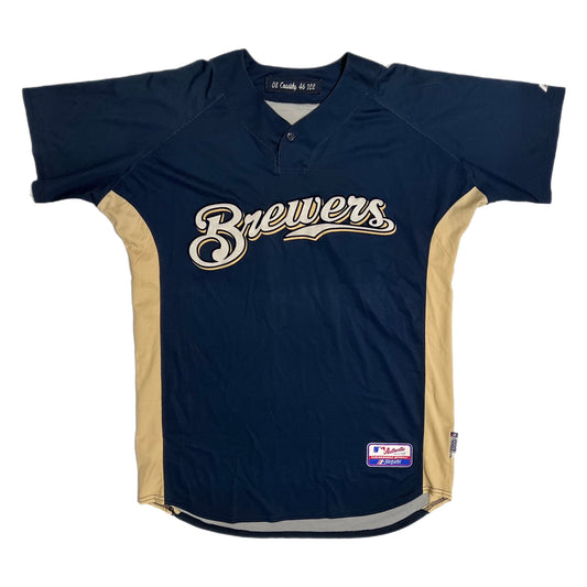 Team Issued Milwaukee Brewers 2008 #67 Scott Cassidy Spring Training Jersey - 46