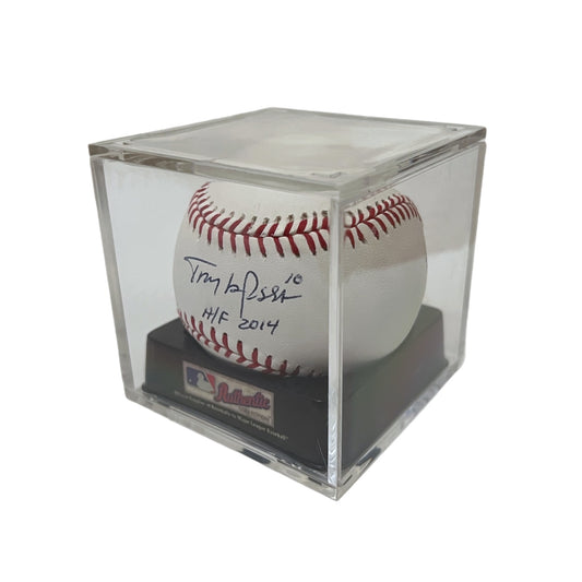 Signed Tony La Russa 3x World Series Champ Baseball