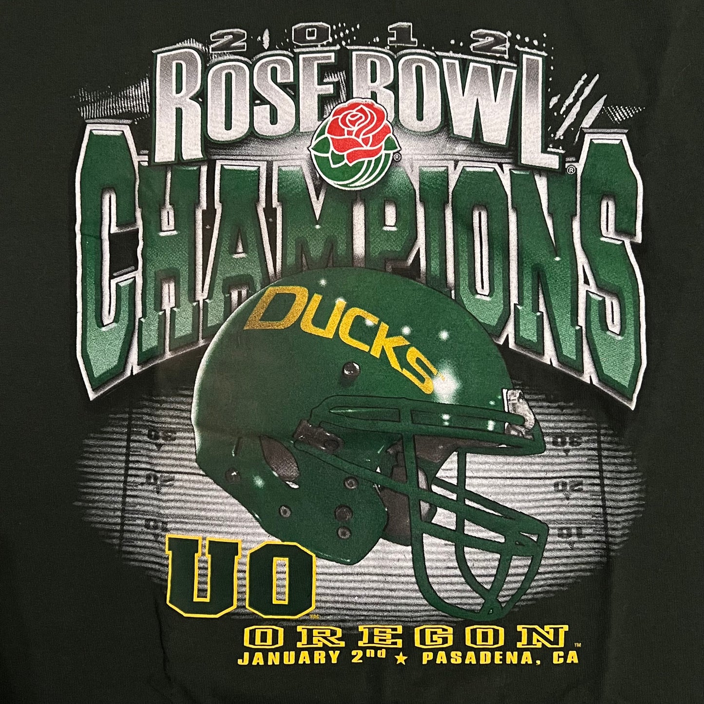 Oregon Ducks 2012 Rose Bowl Champions Shirt - L