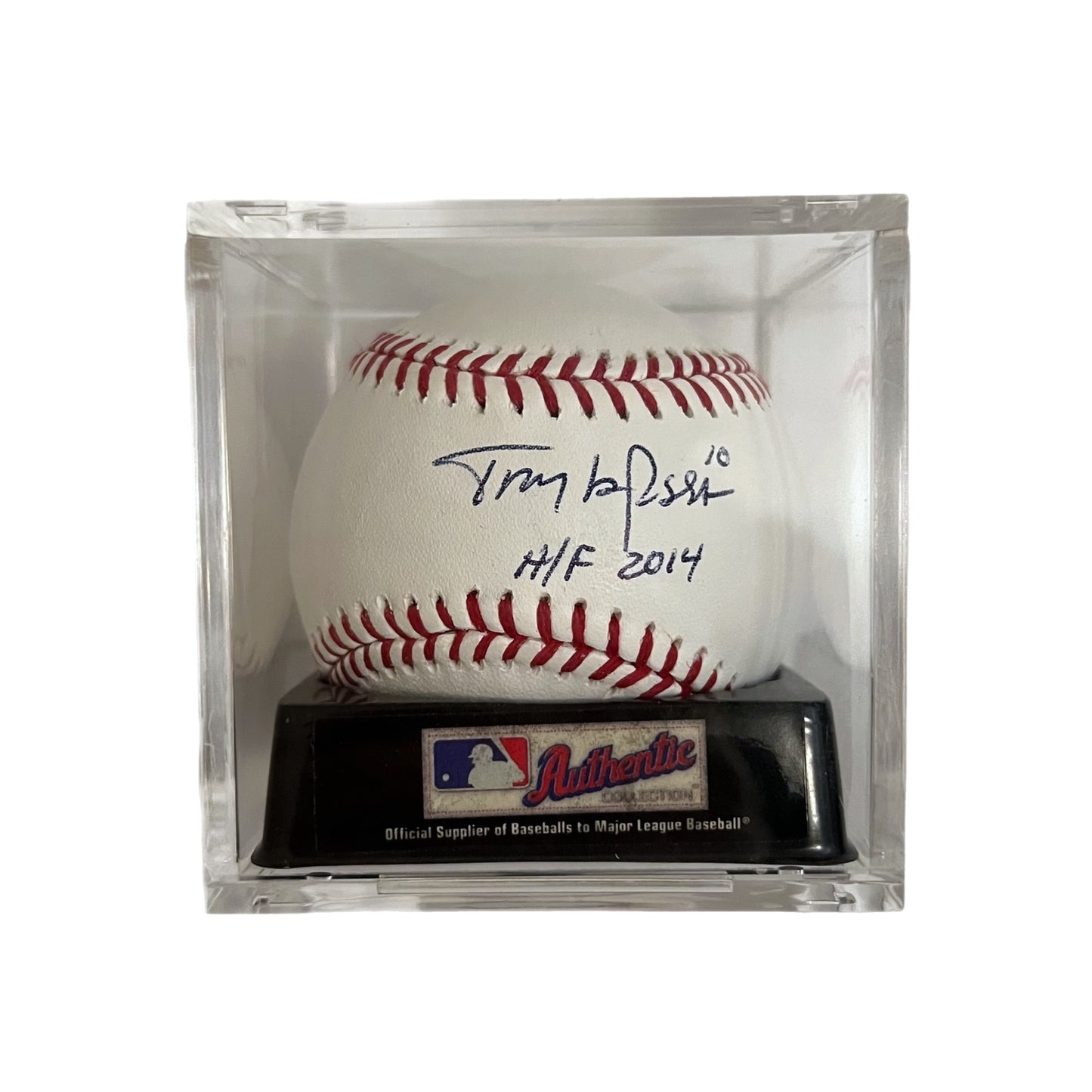 Signed Tony La Russa 3x World Series Champ Baseball