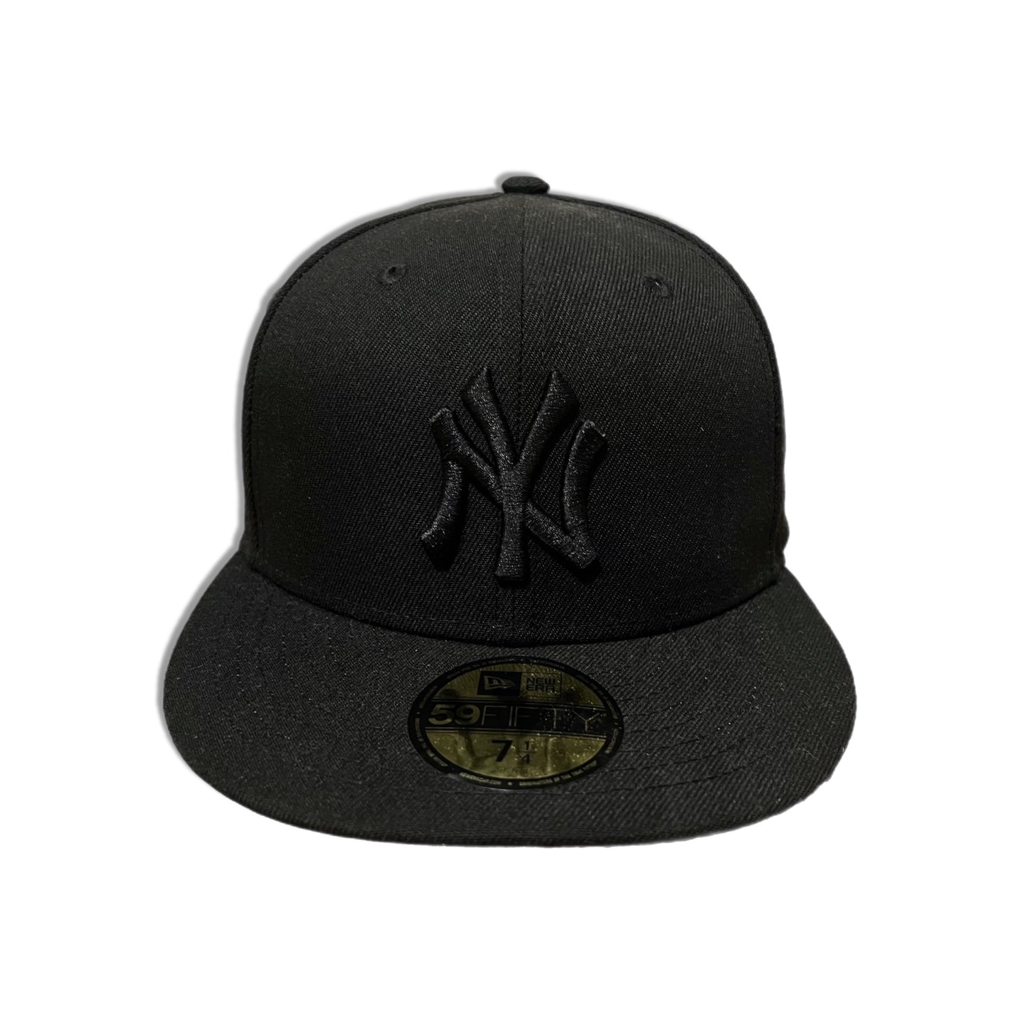 New York Yankees Blackout 59Fifty Fitted Hat - 7 1/4