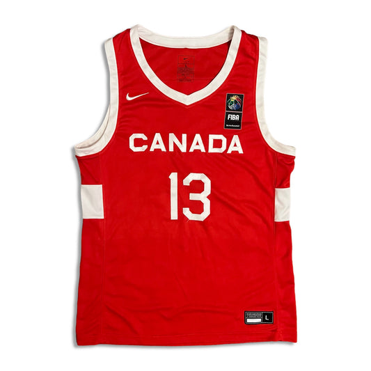 Game Worn Canada National Team Basketball FIBA Nike Jersey - L