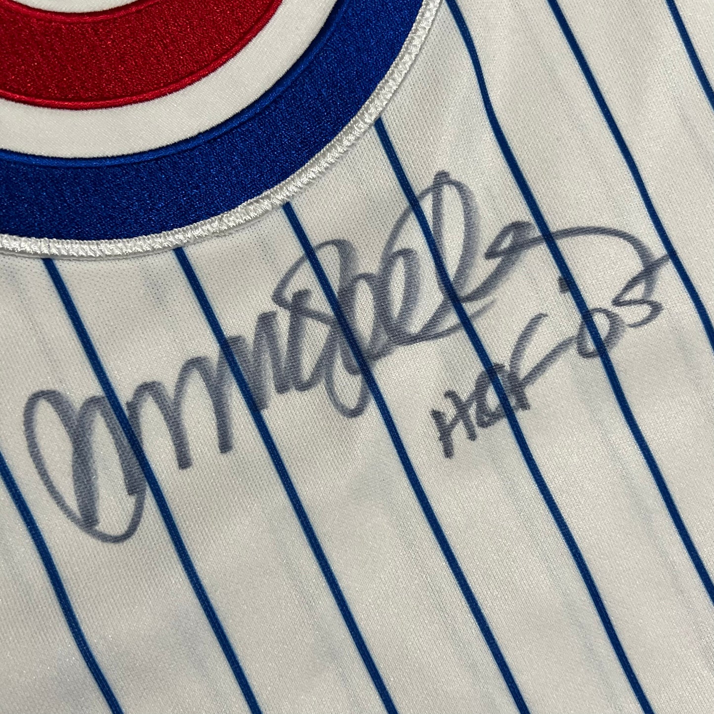 Authenticated Ryne Sandberg Chicago Cubs MLB Hall of Famer Majestic Jersey with COA - XL