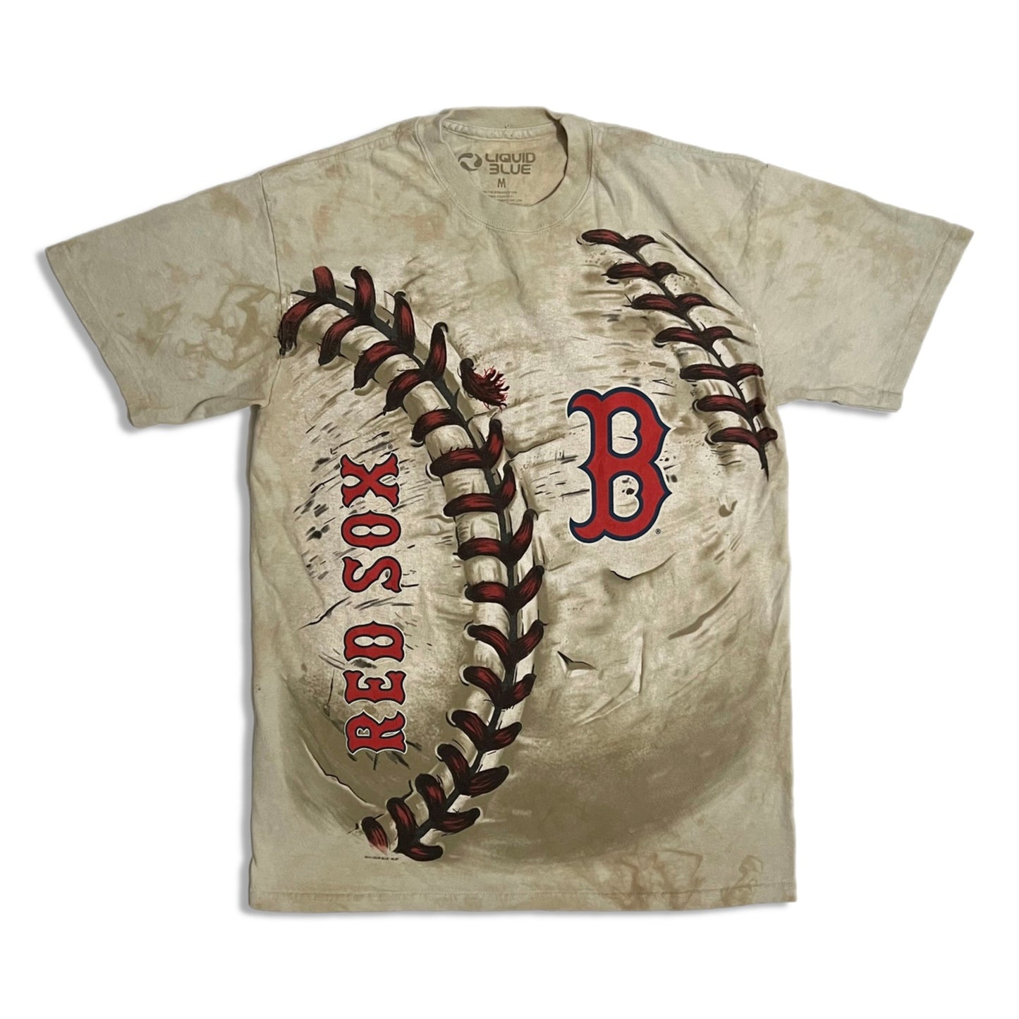 Boston Red Sox Baseball Large Print Shirt - M