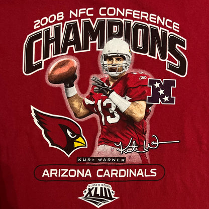 Kurt Warner Arizona Cardinals 2008 NFC Champions - XL